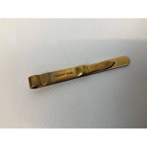 38 - 9ct Gold Tie Clip - 4.1g