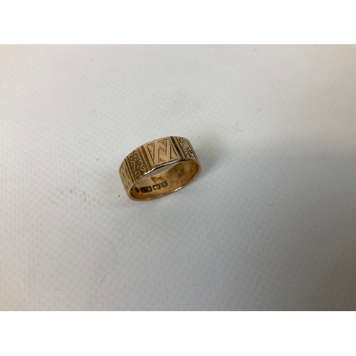 25 - 9ct Gold Ring - Size O