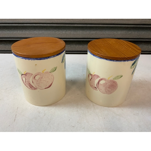 301 - 2x Poole Pottery Storage Jars