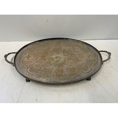 214 - Silver Plated Tray