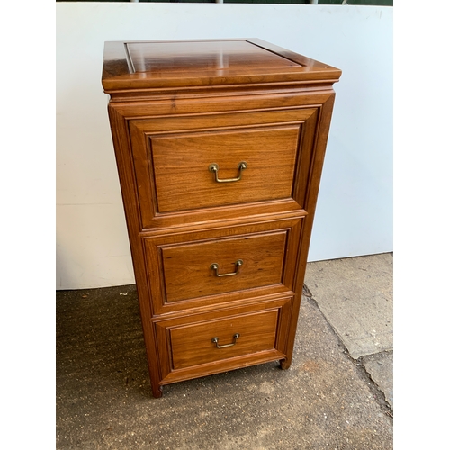 496 - Hardwood Filing Cabinet - Brights of Nettlebed