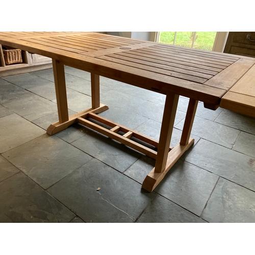 1 - Teak Extending Garden Table