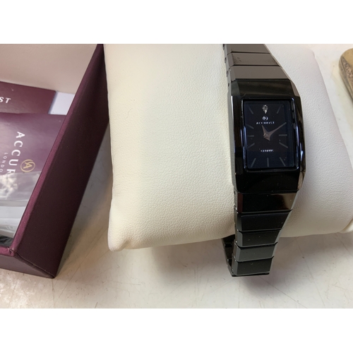 775 - Boxed Accurist Watch etc