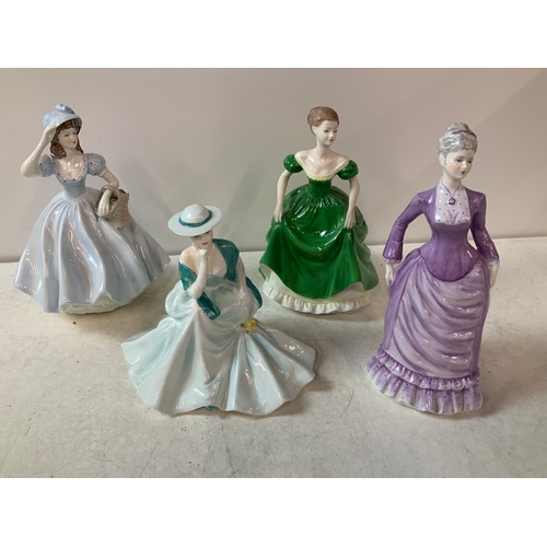 776 - 4x Coalport Figurines