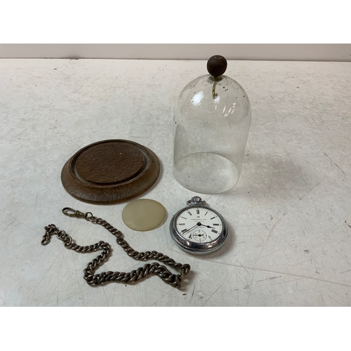 711 - Ingersoll Pocket Watch in Dome