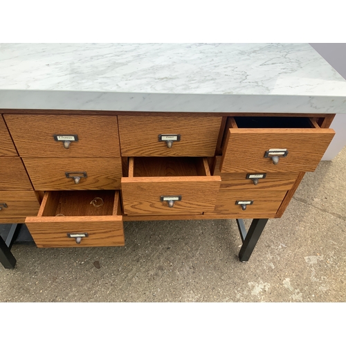 563 - White Stone Top Cabinet