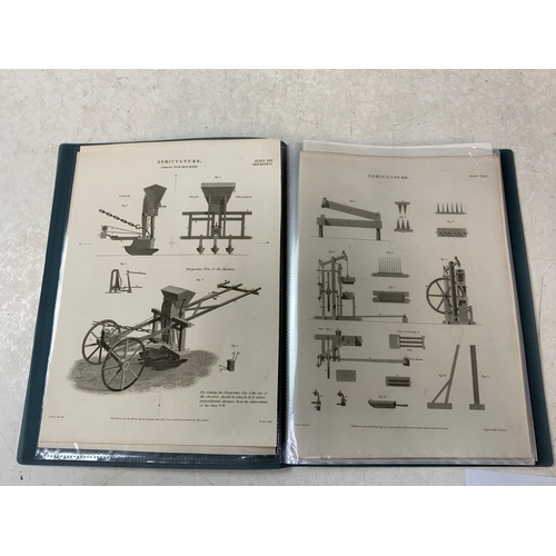 398 - Folder of Agricultural Prints - approx 22