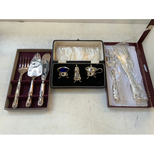 123 - Silver Plated Serving Sets etc