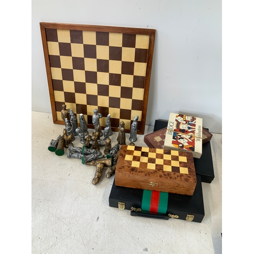 126 - Chess Set and Backgammon etc