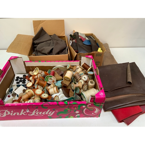 266 - Cotton Reels and Fabric etc