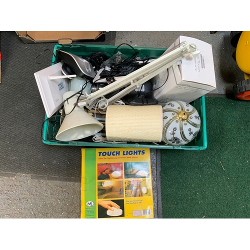 264 - Crate of Miscellaneous - Lights etc