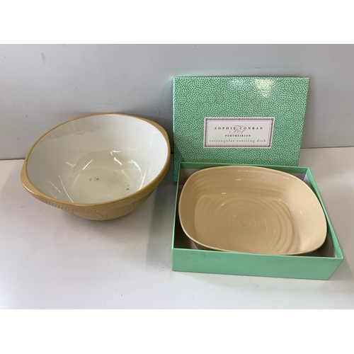 303 - Mixing Bowl and Portmeirion Roasting Dish