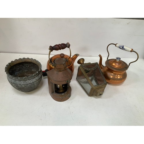 454 - Copper Lamps etc