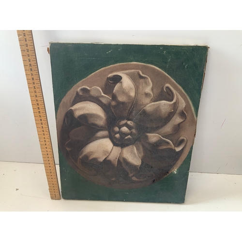 302 - Oil on Canvas - St Ives Label to Verso