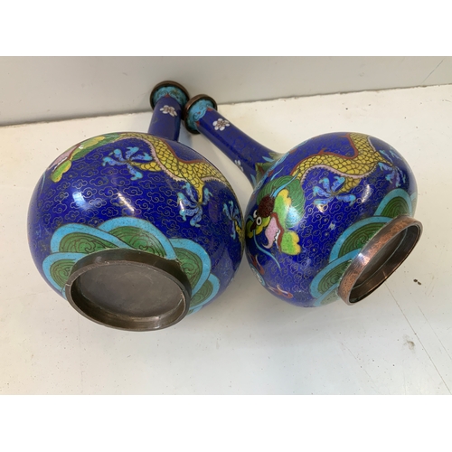 292 - Cloisonne Vases