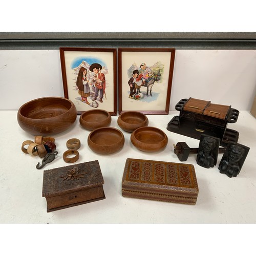 254 - Treen Bowls etc