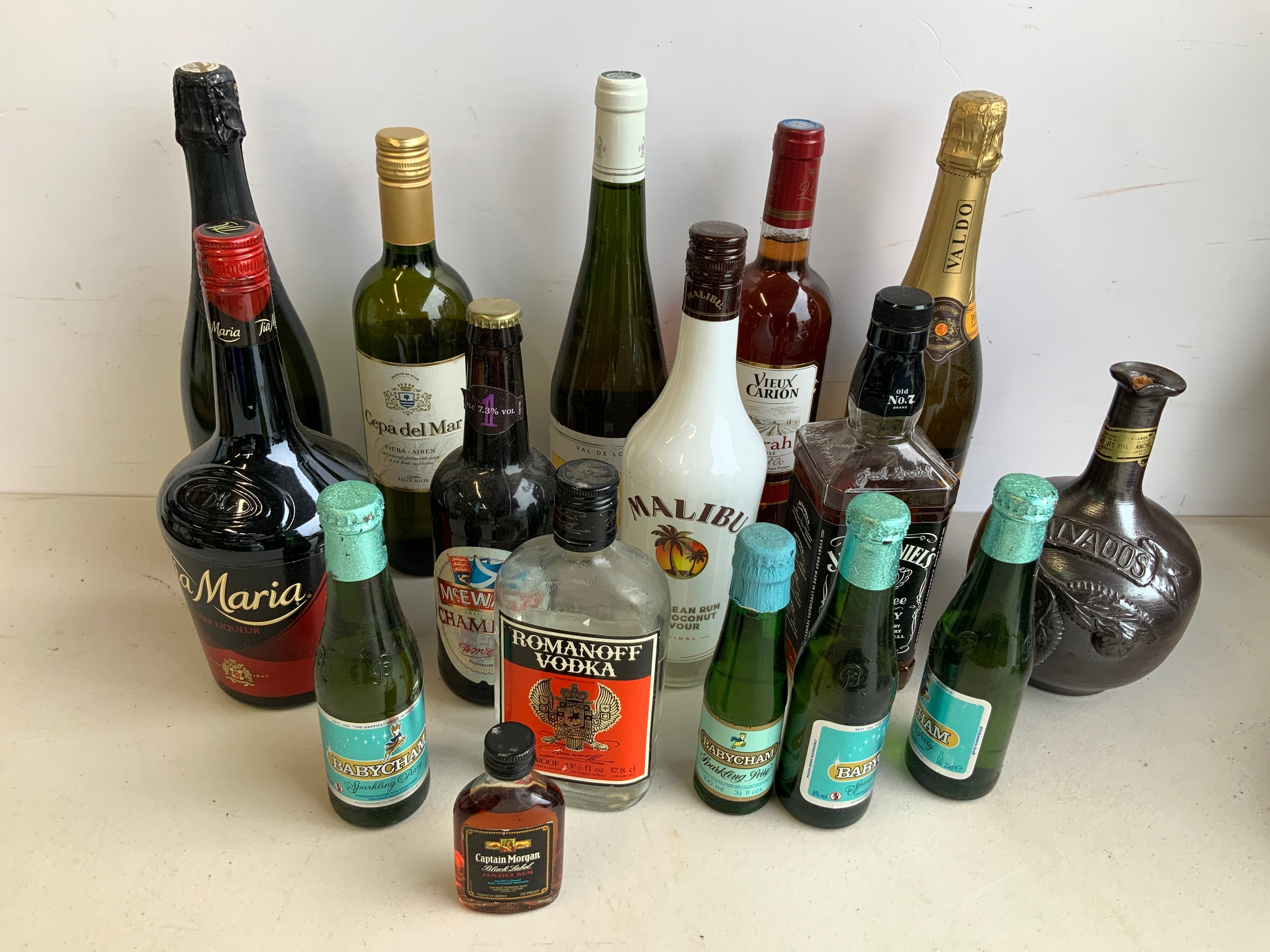Bottles of Alcohol - Some Opened