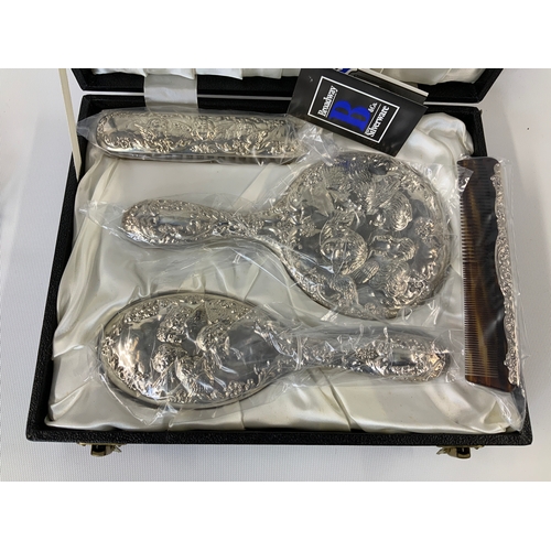 120 - Silver Mounted Dressing Table Set - Unused in Original Packaging