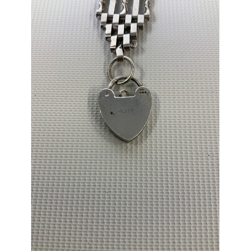149 - Silver Gate Bracelet - 16cm - 18g