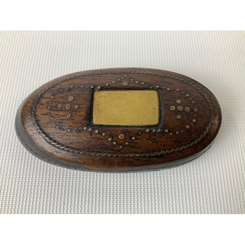 160 - Folk Art Snuff Box in the Form of a Shoe - 15cm