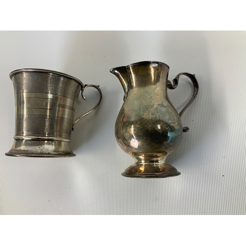 360 - Small Silver Mug and Jug - 124g