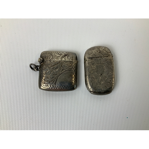 172 - 2x Silver Vesta Cases - 26g