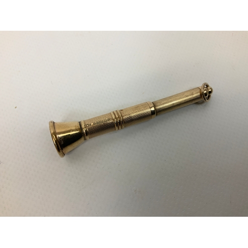 170 - 9ct Gold Cigar Piercer - 8.2g