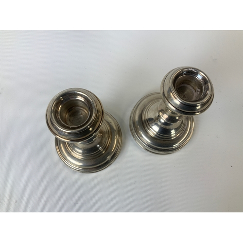 134 - Foreign Silver Candlesticks - 12cm - 216g