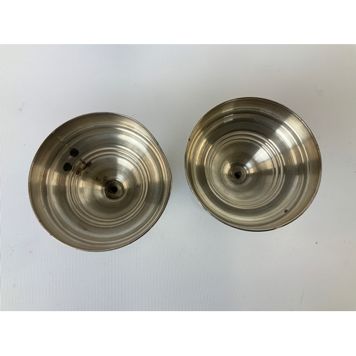 134 - Foreign Silver Candlesticks - 12cm - 216g