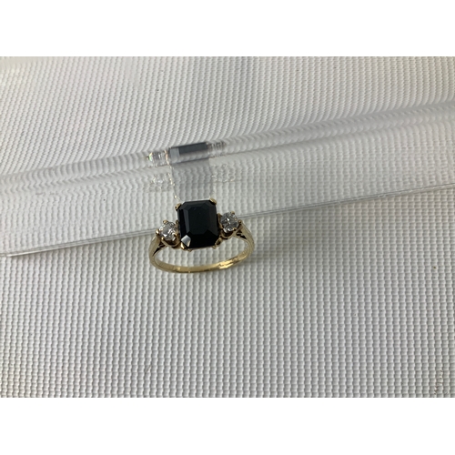 161 - 9ct Gold Diamond Ring - Size N