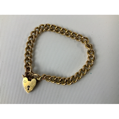 167 - 9ct Gold Bracelet - Marked on Every Link - 26.6g