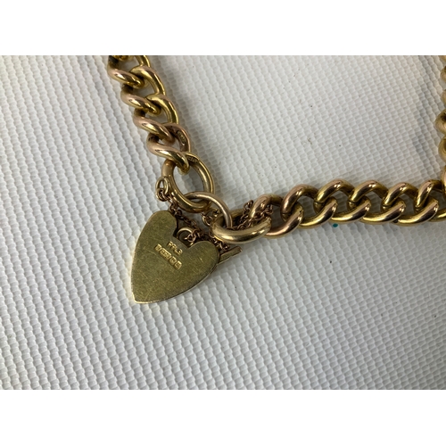 167 - 9ct Gold Bracelet - Marked on Every Link - 26.6g