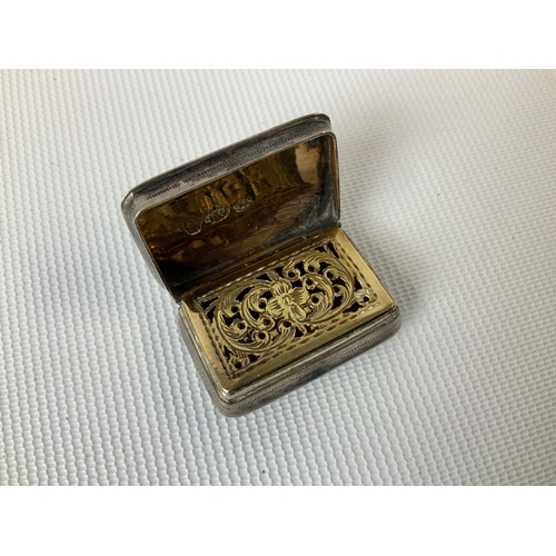 144 - Georgian Silver Vinaigrette by Joseph Wilmore