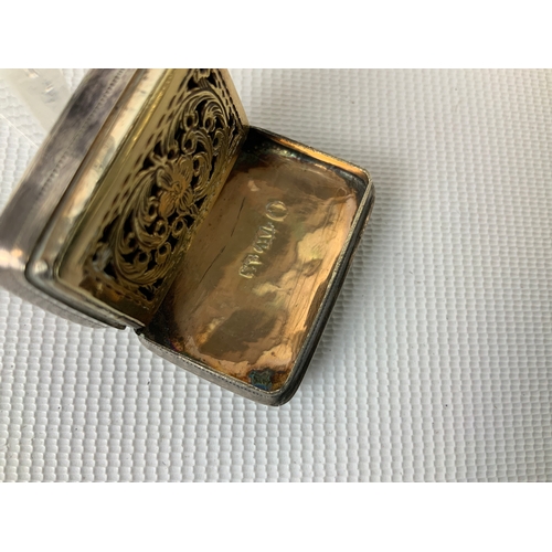 144 - Georgian Silver Vinaigrette by Joseph Wilmore