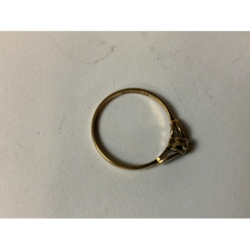 136 - 9ct Gold Ring - Size N