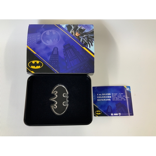 383 - Collectors Silver Batman Batarang