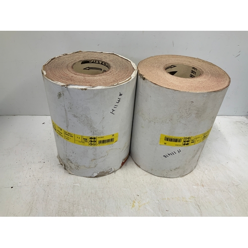 143 - 2x 50m Rolls of P180 Grit Sandpaper