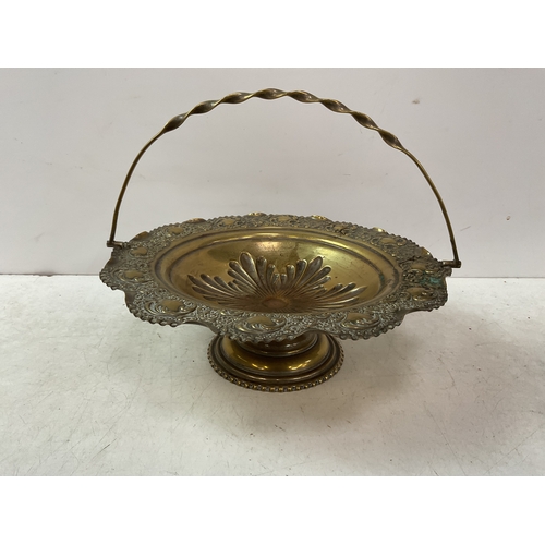 242 - Brass Charger and Serving Dish