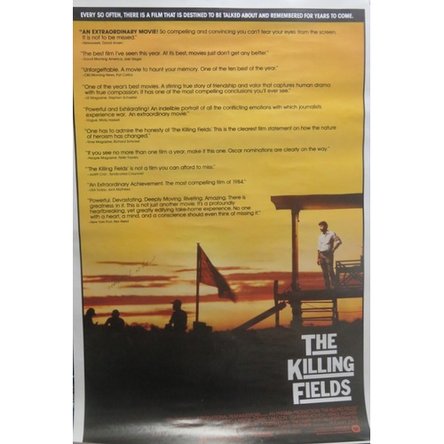 40 - Four The Killing Fields 1984 Warner Bros film posters, two signed Haing S Ngor. 102cms x 64.5cms