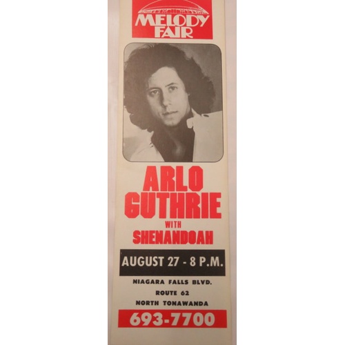 50 - Arlo Guthrie Melody Fair Music Theatre 27th August 1978 with Roger Miller Show with Kay Starr July 1... 