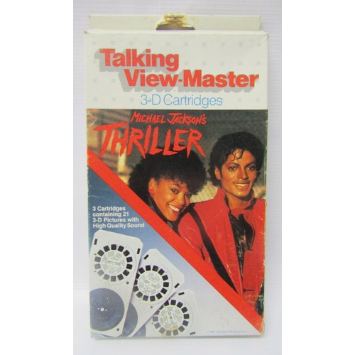 64 - Michael Jackson Talking View Master 3D Cartridges Thriller USA 1984