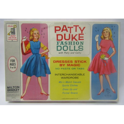 70 - Patty Duke Fashion Dolls, sealed, plus Patty Duke game, both by Milton Bradley USA 1963