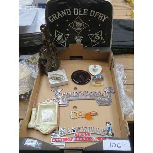 136 - Collection of Grand Ole Opry souvenirs and promotional items