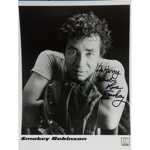 152 - Two signed Smokey Robinson Photographs (2)