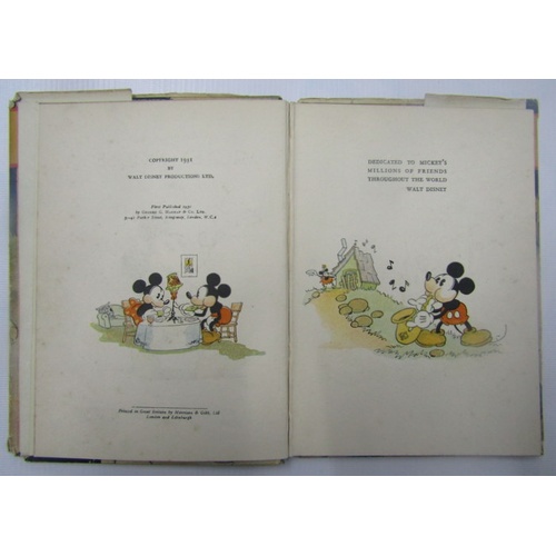 170 - Adventures of Micky Mouse book, First Edition, published by George G. Harrap & Co Ltd 1931