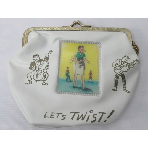 231 - Collection of Twist related items including Purse, Twist Booklet,  Twist Figures, Chubby Checker Lim... 