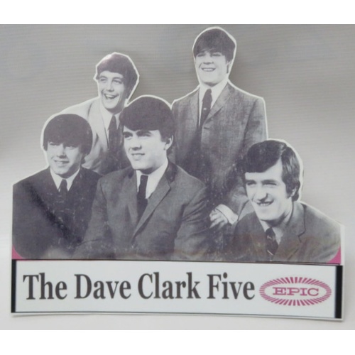 239 - Dave Clark Five Irish Linen Wall Hanging 1964 with Promo Standee (2)