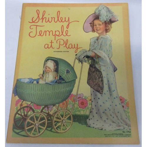 252 - Collection of Original Shirley Temple Books including Colouring Book, At Play Book, Scrapbook and Po... 