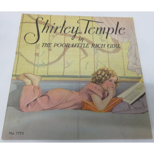 252 - Collection of Original Shirley Temple Books including Colouring Book, At Play Book, Scrapbook and Po... 