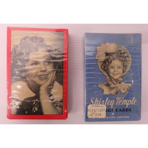 254 - Two packs of Shirley Temple original playing cards unopened (2)